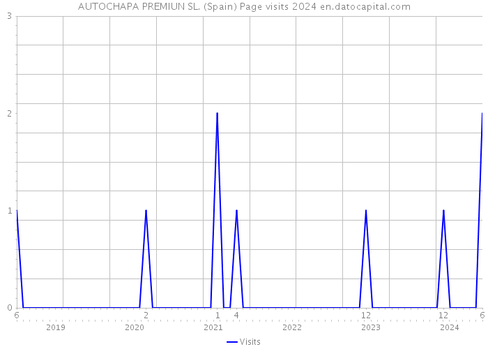 AUTOCHAPA PREMIUN SL. (Spain) Page visits 2024 