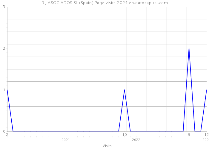 R J ASOCIADOS SL (Spain) Page visits 2024 