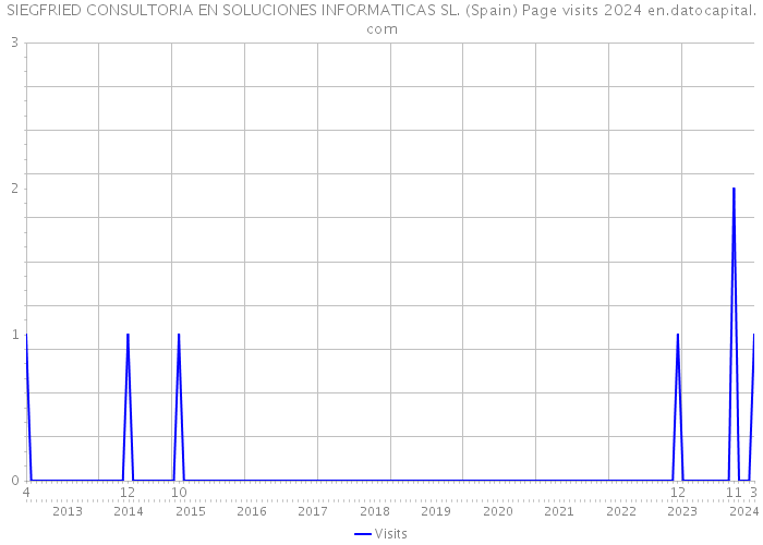 SIEGFRIED CONSULTORIA EN SOLUCIONES INFORMATICAS SL. (Spain) Page visits 2024 