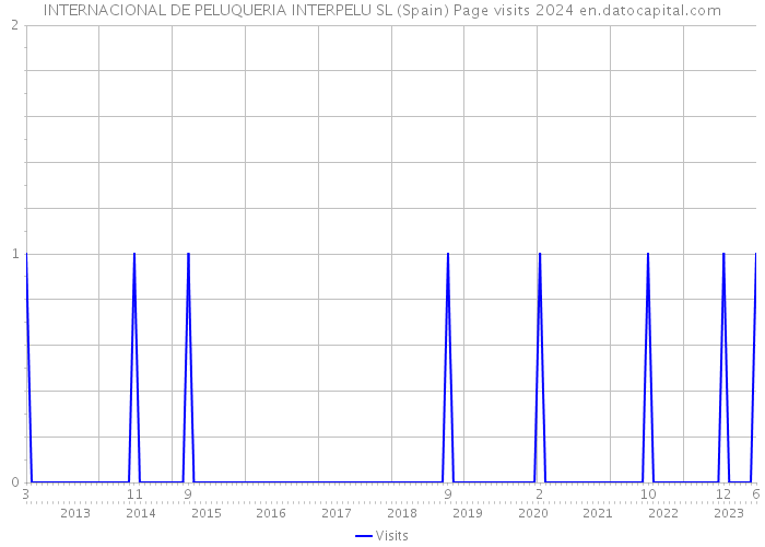 INTERNACIONAL DE PELUQUERIA INTERPELU SL (Spain) Page visits 2024 