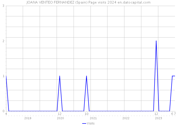 JOANA VENTEO FERNANDEZ (Spain) Page visits 2024 