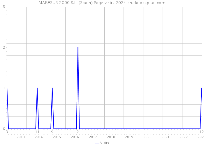 MARESUR 2000 S.L. (Spain) Page visits 2024 