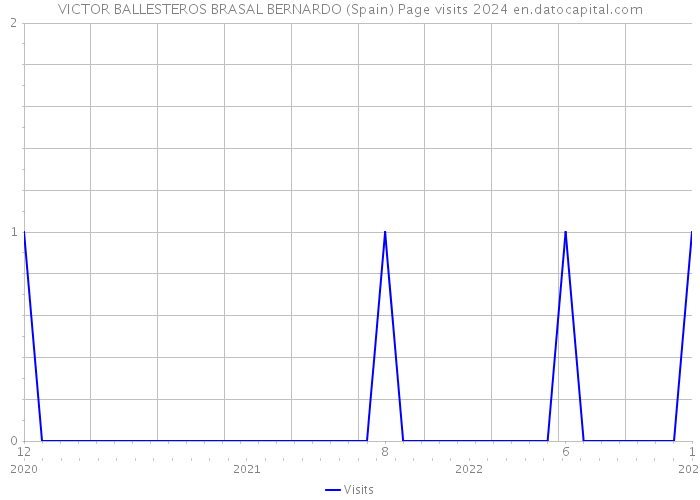 VICTOR BALLESTEROS BRASAL BERNARDO (Spain) Page visits 2024 