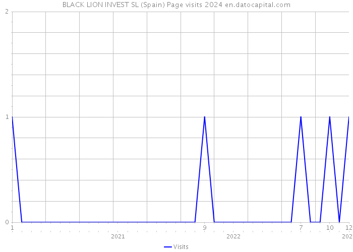 BLACK LION INVEST SL (Spain) Page visits 2024 