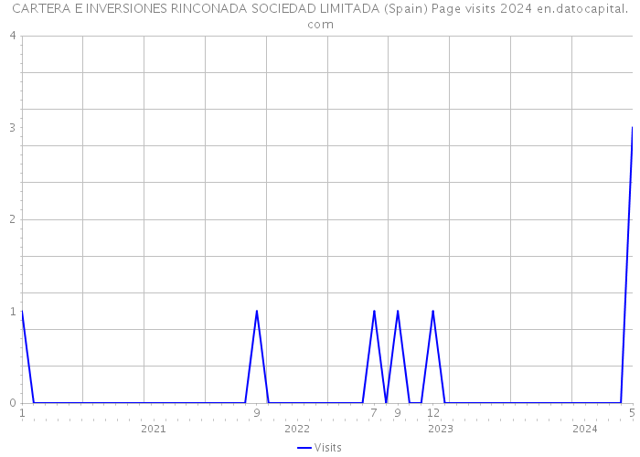CARTERA E INVERSIONES RINCONADA SOCIEDAD LIMITADA (Spain) Page visits 2024 