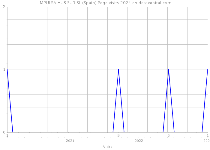 IMPULSA HUB SUR SL (Spain) Page visits 2024 