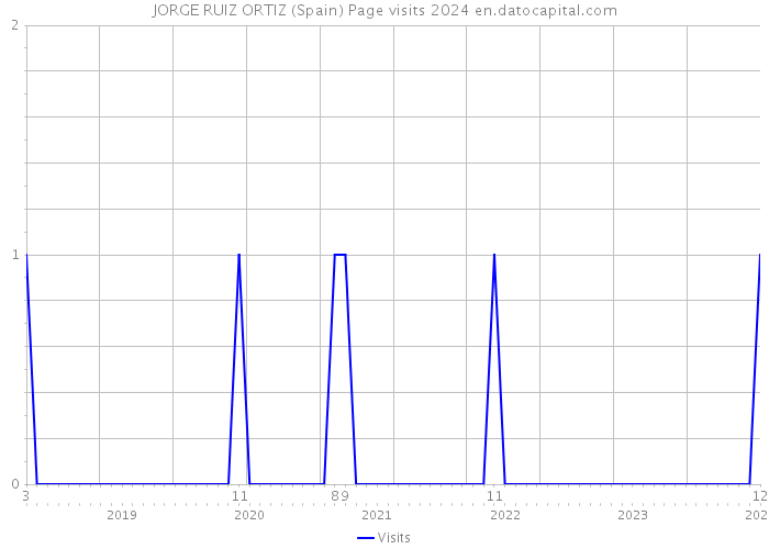 JORGE RUIZ ORTIZ (Spain) Page visits 2024 