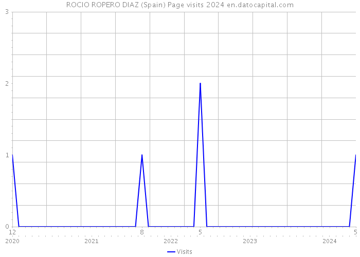 ROCIO ROPERO DIAZ (Spain) Page visits 2024 