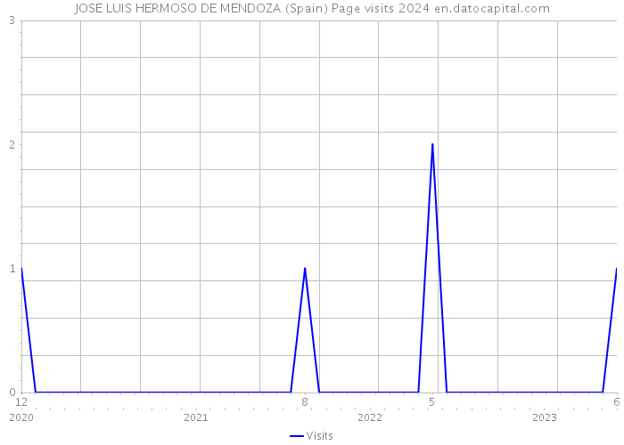 JOSE LUIS HERMOSO DE MENDOZA (Spain) Page visits 2024 
