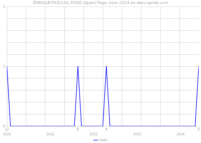 ENRIQUE PASCUAL PONS (Spain) Page visits 2024 