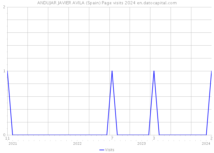 ANDUJAR JAVIER AVILA (Spain) Page visits 2024 