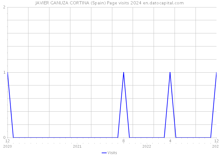 JAVIER GANUZA CORTINA (Spain) Page visits 2024 