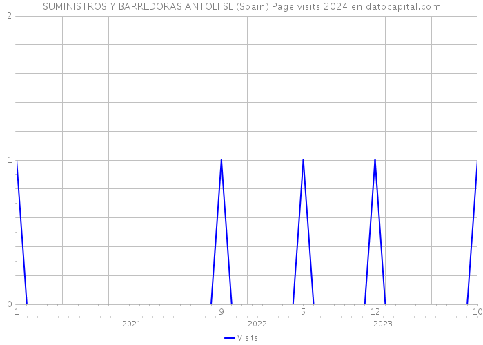 SUMINISTROS Y BARREDORAS ANTOLI SL (Spain) Page visits 2024 