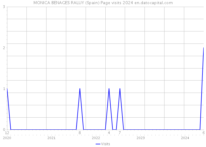 MONICA BENAGES RALUY (Spain) Page visits 2024 