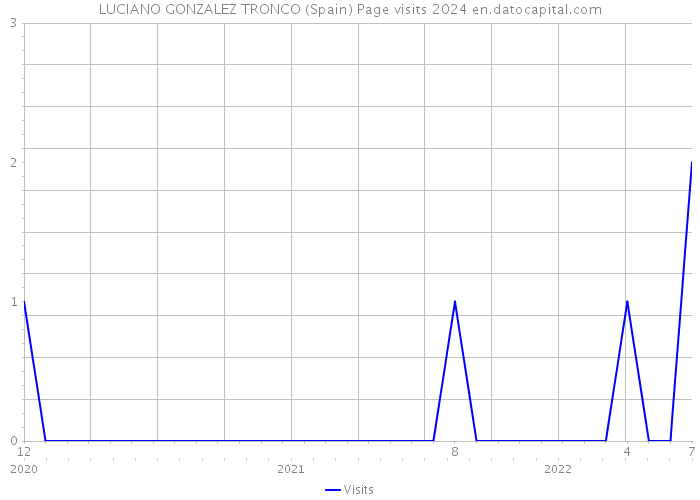 LUCIANO GONZALEZ TRONCO (Spain) Page visits 2024 