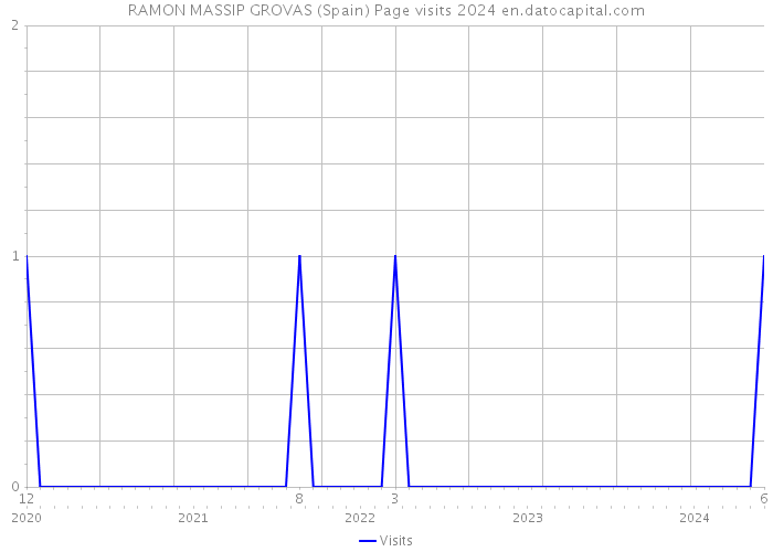 RAMON MASSIP GROVAS (Spain) Page visits 2024 