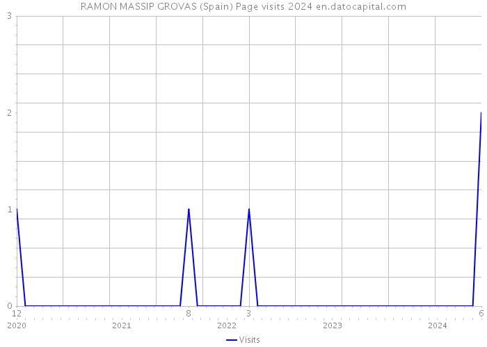 RAMON MASSIP GROVAS (Spain) Page visits 2024 