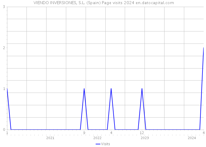  VIENDO INVERSIONES, S.L. (Spain) Page visits 2024 