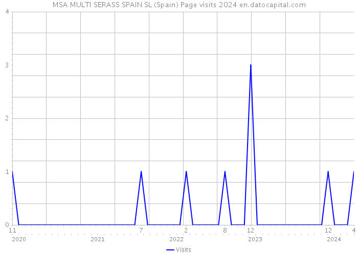 MSA MULTI SERASS SPAIN SL (Spain) Page visits 2024 