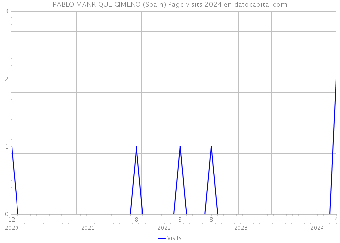 PABLO MANRIQUE GIMENO (Spain) Page visits 2024 