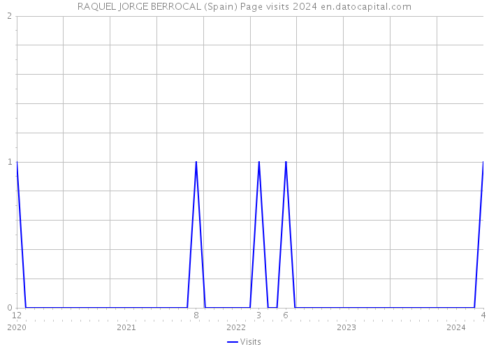 RAQUEL JORGE BERROCAL (Spain) Page visits 2024 