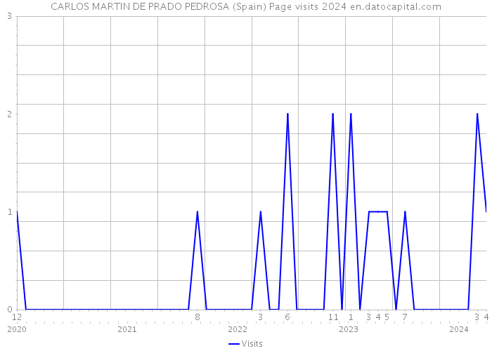 CARLOS MARTIN DE PRADO PEDROSA (Spain) Page visits 2024 