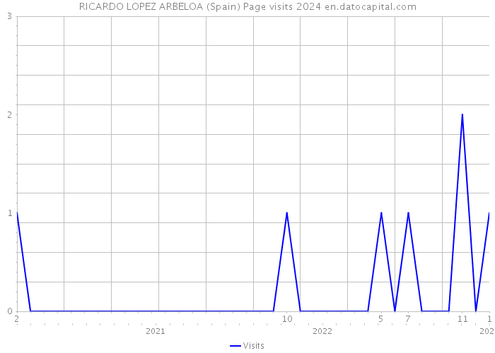 RICARDO LOPEZ ARBELOA (Spain) Page visits 2024 