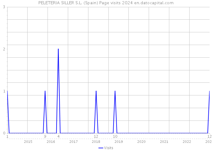 PELETERIA SILLER S.L. (Spain) Page visits 2024 