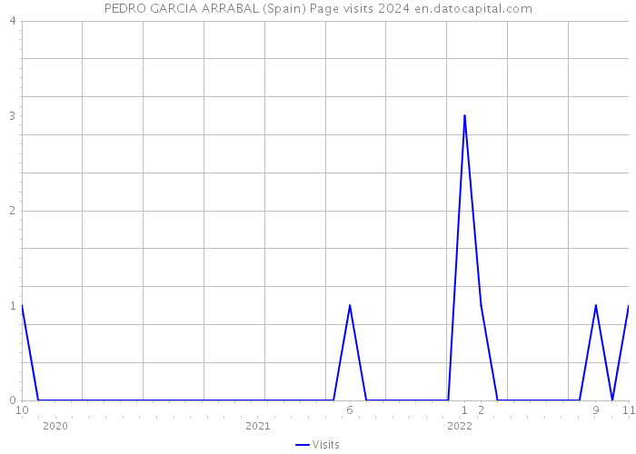 PEDRO GARCIA ARRABAL (Spain) Page visits 2024 