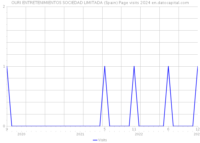 OURI ENTRETENIMIENTOS SOCIEDAD LIMITADA (Spain) Page visits 2024 