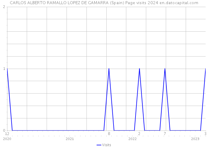 CARLOS ALBERTO RAMALLO LOPEZ DE GAMARRA (Spain) Page visits 2024 