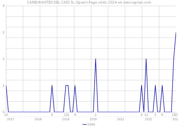 CARBURANTES DEL CADI SL (Spain) Page visits 2024 