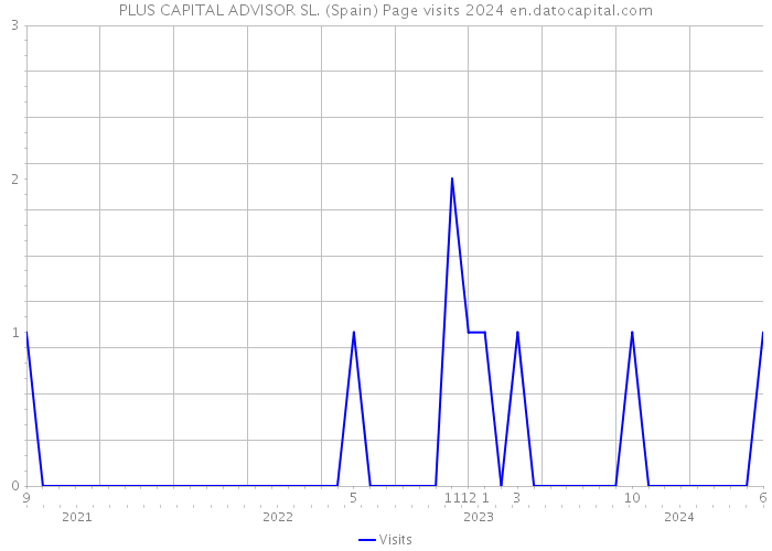 PLUS CAPITAL ADVISOR SL. (Spain) Page visits 2024 