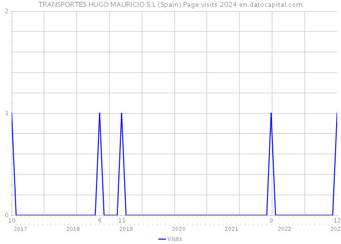 TRANSPORTES HUGO MAURICIO S.L (Spain) Page visits 2024 