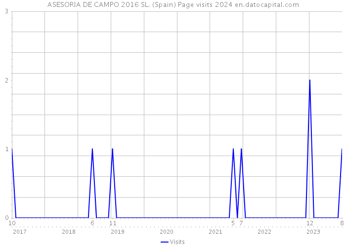 ASESORIA DE CAMPO 2016 SL. (Spain) Page visits 2024 