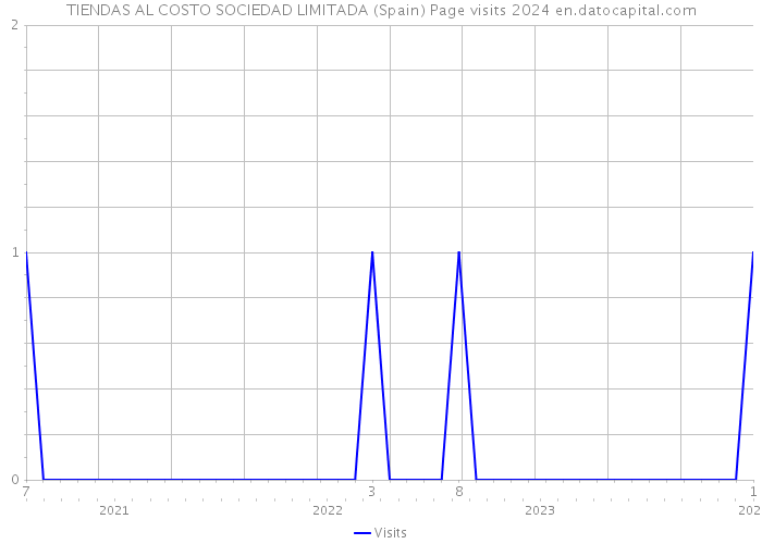 TIENDAS AL COSTO SOCIEDAD LIMITADA (Spain) Page visits 2024 