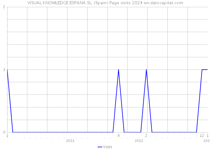 VISUAL KNOWLEDGE ESPANA SL. (Spain) Page visits 2024 