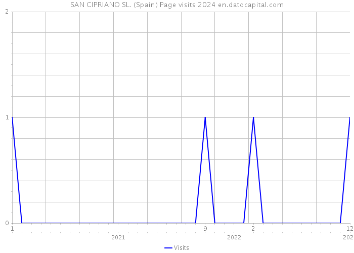 SAN CIPRIANO SL. (Spain) Page visits 2024 