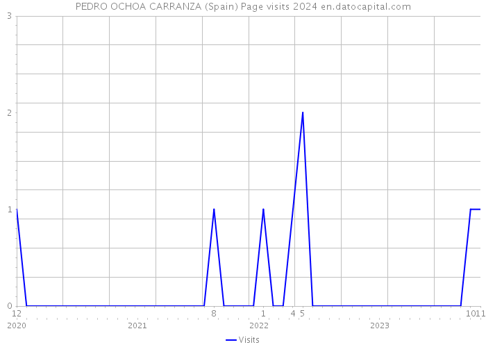 PEDRO OCHOA CARRANZA (Spain) Page visits 2024 