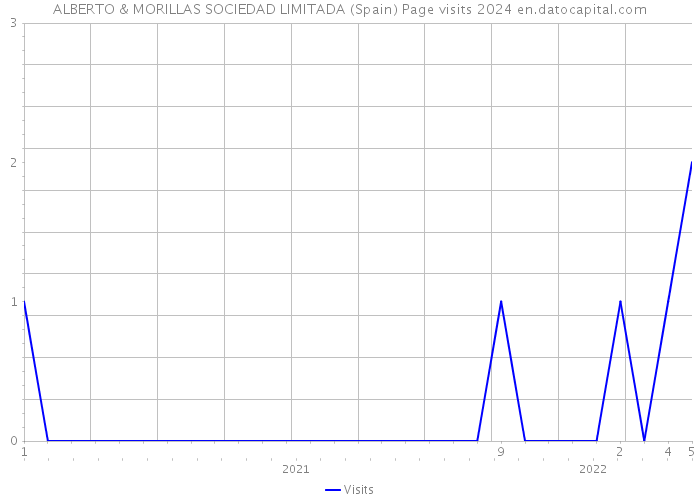 ALBERTO & MORILLAS SOCIEDAD LIMITADA (Spain) Page visits 2024 