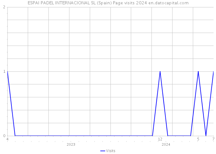 ESPAI PADEL INTERNACIONAL SL (Spain) Page visits 2024 