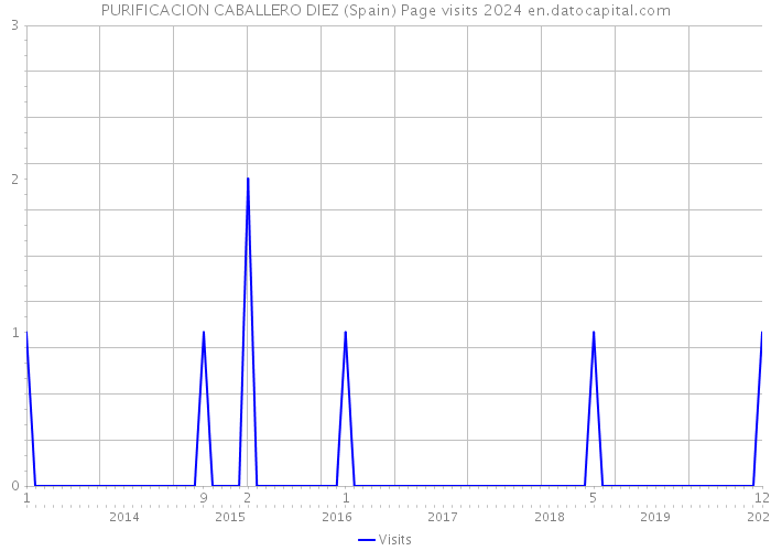 PURIFICACION CABALLERO DIEZ (Spain) Page visits 2024 