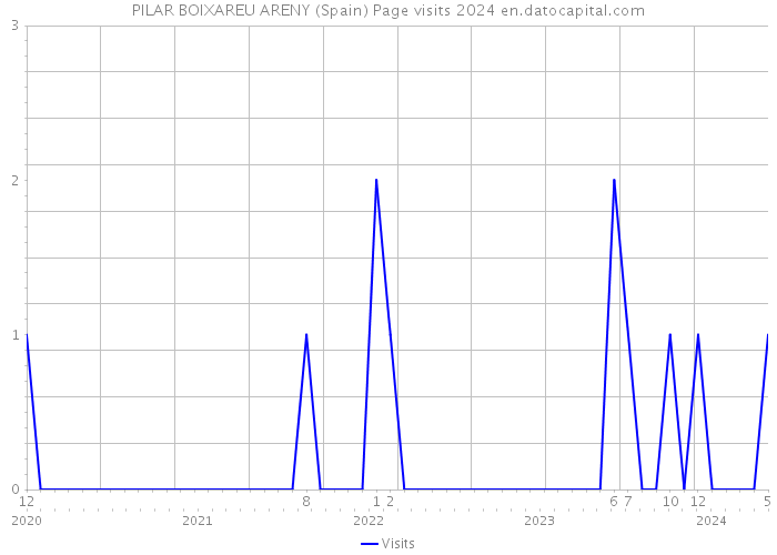 PILAR BOIXAREU ARENY (Spain) Page visits 2024 