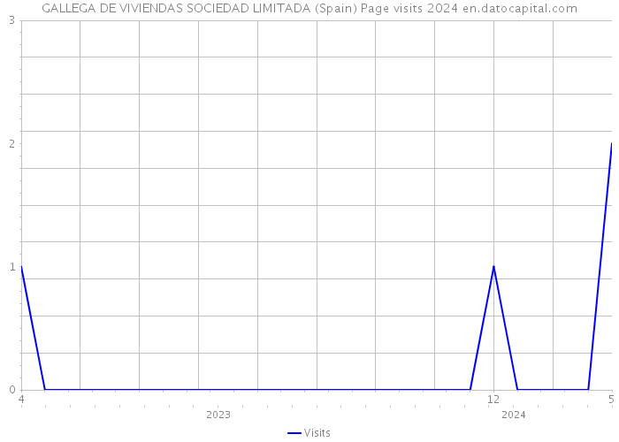 GALLEGA DE VIVIENDAS SOCIEDAD LIMITADA (Spain) Page visits 2024 