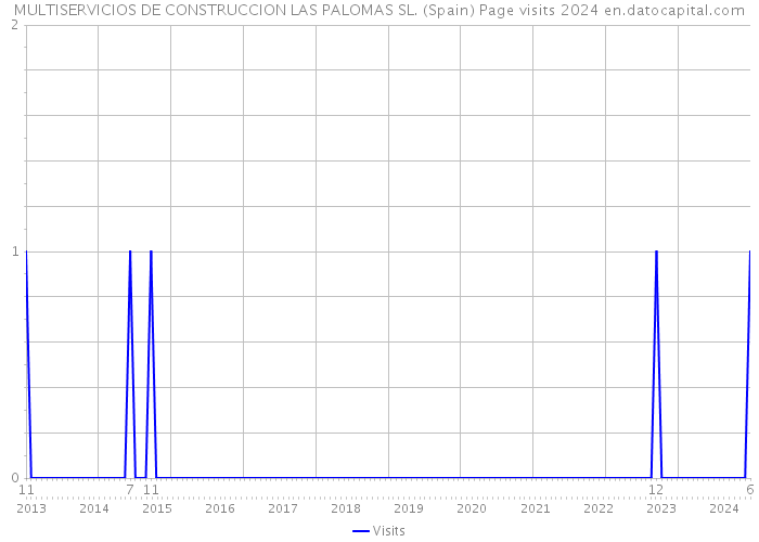 MULTISERVICIOS DE CONSTRUCCION LAS PALOMAS SL. (Spain) Page visits 2024 