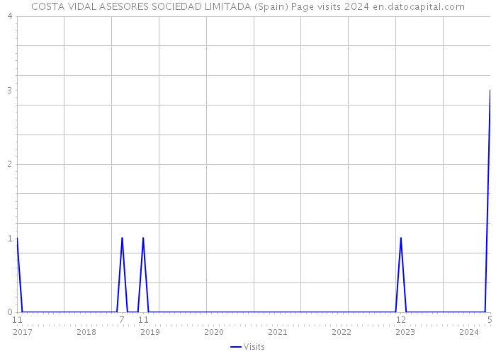 COSTA VIDAL ASESORES SOCIEDAD LIMITADA (Spain) Page visits 2024 