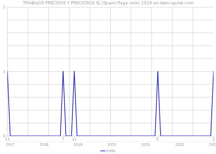 TRABAJOS PRECISOS Y PRECIOSOS SL (Spain) Page visits 2024 
