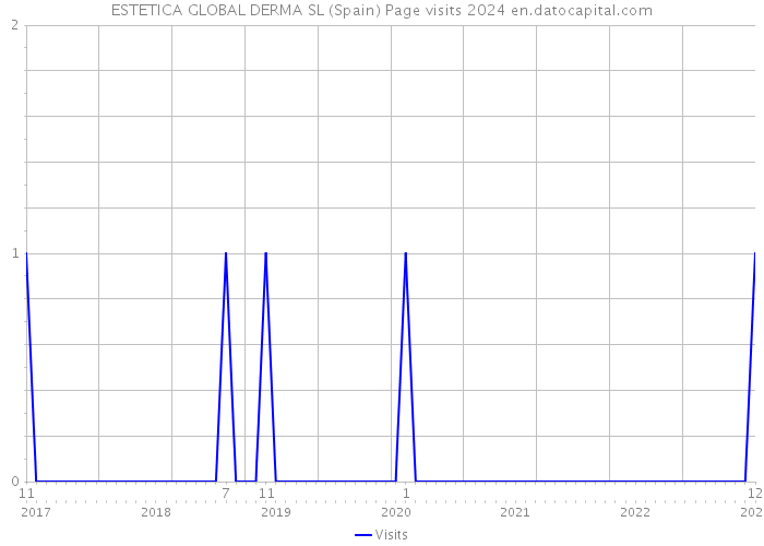 ESTETICA GLOBAL DERMA SL (Spain) Page visits 2024 