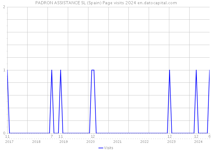 PADRON ASSISTANCE SL (Spain) Page visits 2024 
