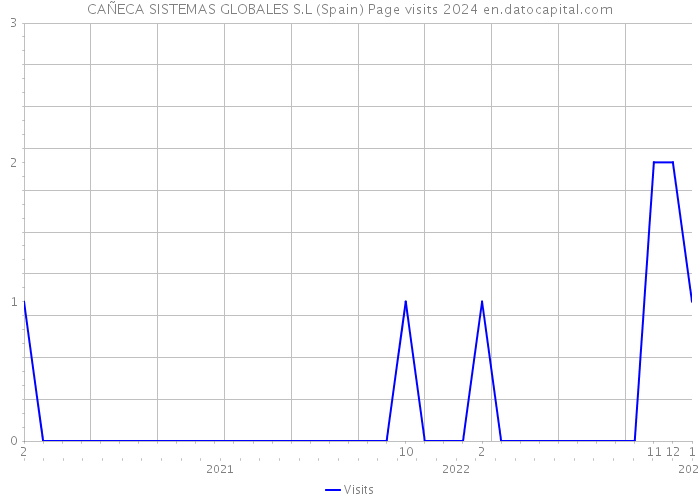 CAÑECA SISTEMAS GLOBALES S.L (Spain) Page visits 2024 